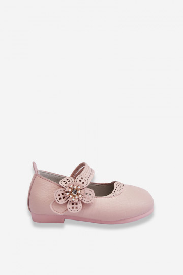 Bailarinas infantiles con flor en color rosa Cobi