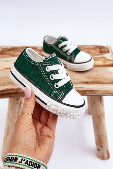 Deportivas infantiles clásicas en color verde Filemon
