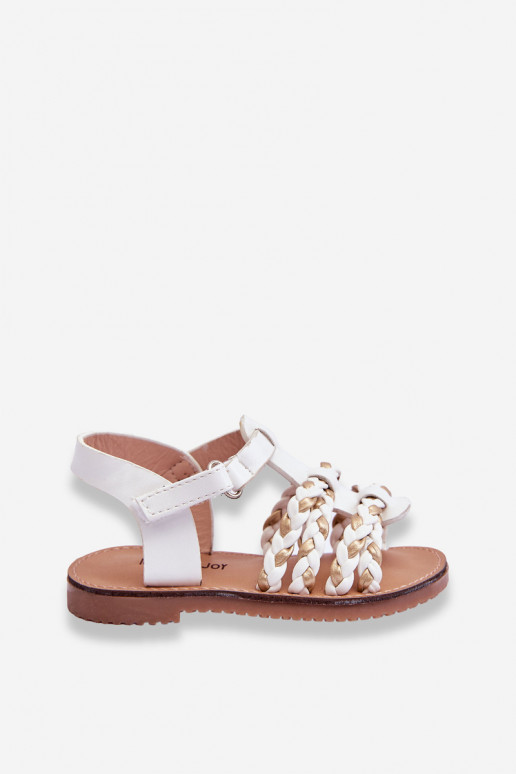Sandalias infantiles con tiras en color blanco Sammy