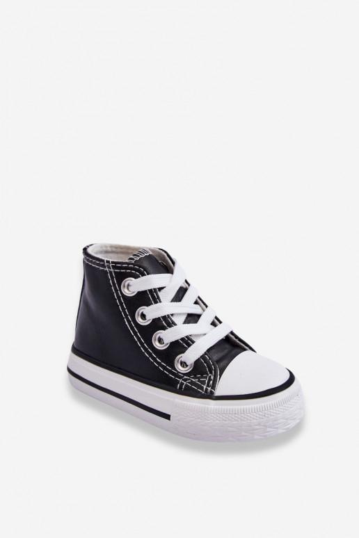 Zapatillas altas para niños Marney en blanco y negro