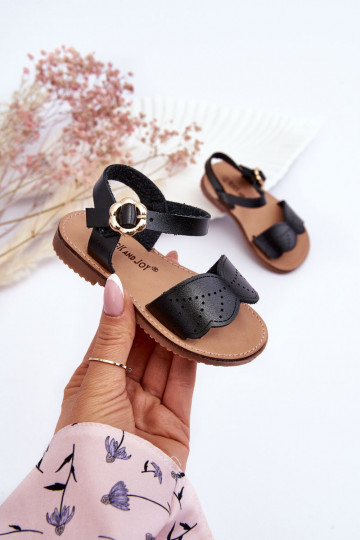 Sandalias infantiles en color negro Izzy