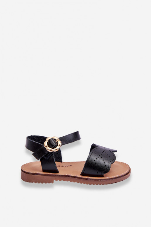 Sandalias infantiles en color negro Izzy