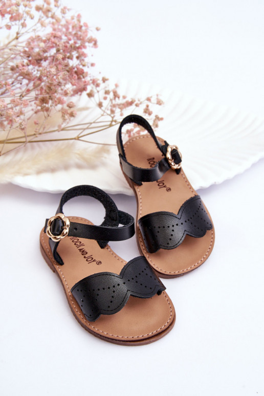 Sandalias infantiles en color negro Izzy