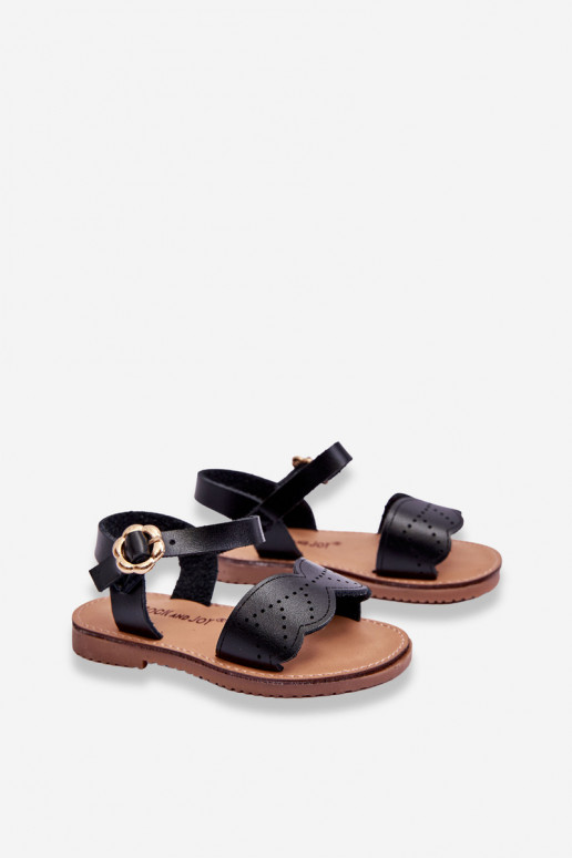 Sandalias infantiles en color negro Izzy