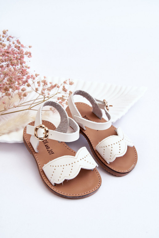 Sandalias infantiles en color blanco Izzy