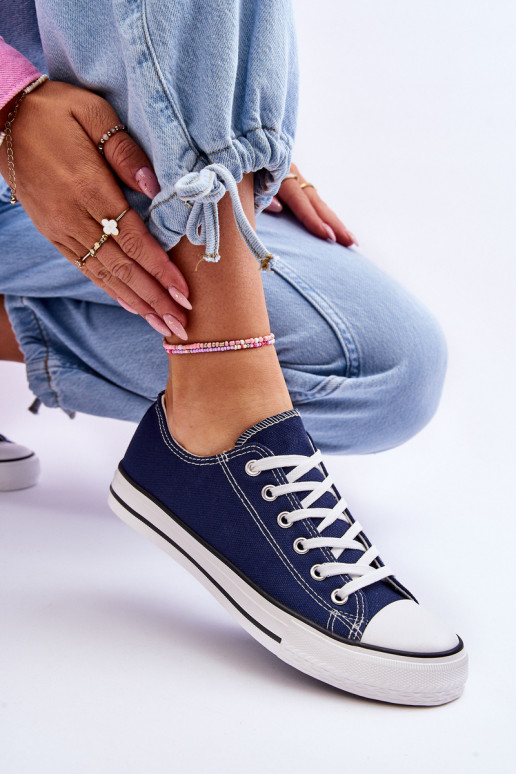 Zapatillas deportivas de mujer de estilo clásico en color azul oscuro Vegas Zapatillas deportivas de mujer de estilo clásico en color azul oscuro Vegas