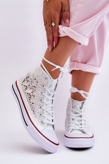 Zapatos casual Cornella con motivos de encaje.