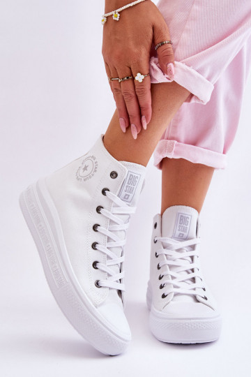 Zapatos casual con suela Big Star LL274A183 color blanco.