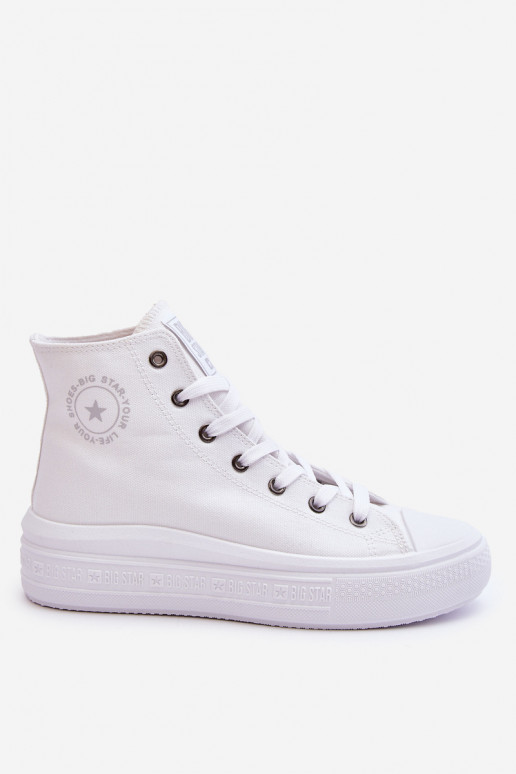 Zapatos casual con suela Big Star LL274A183 color blanco.