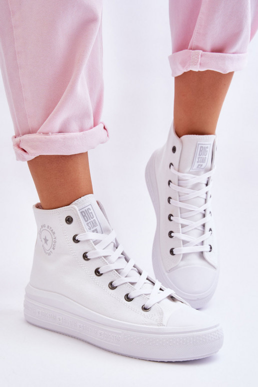 Zapatos casual con suela Big Star LL274A183 color blanco.