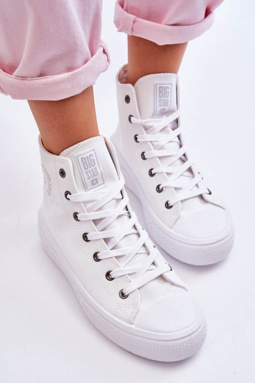 Zapatos casual con suela Big Star LL274A183 color blanco.