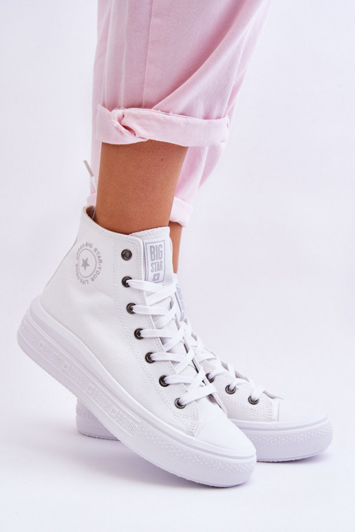 Zapatos casual con suela Big Star LL274A183 color blanco.