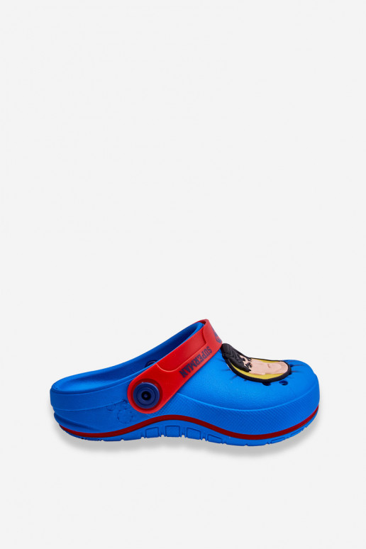 Pantuflas infantiles estilo crocs Superman Grendene Kids JJ385004 azul