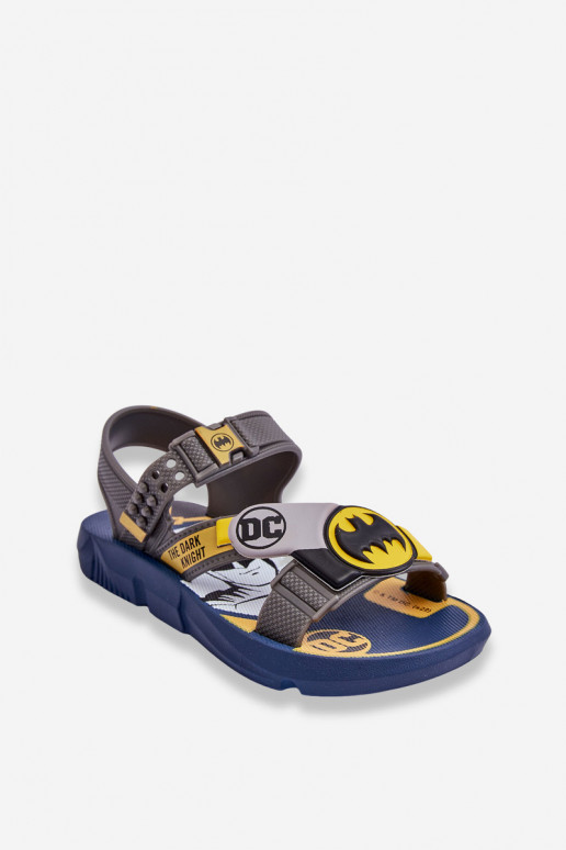 Sandalias infantiles Batman Grendene Kids JJ385049 color gris