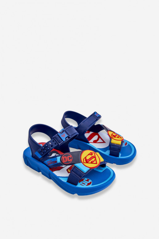 Sandalias infantiles Superman Grendene Kids JJ385050 color azul