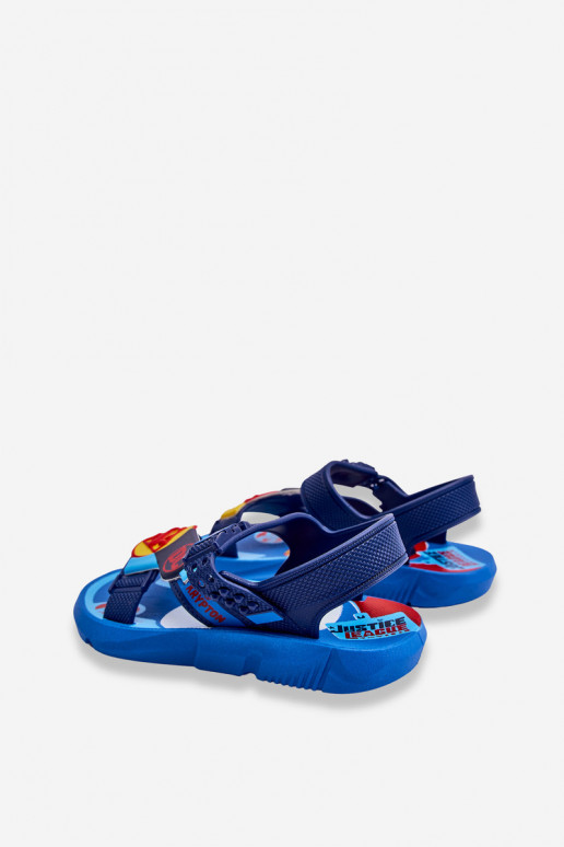 Sandalias infantiles Superman Grendene Kids JJ385050 color azul