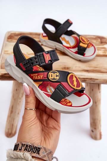 Sandalias infantiles Flash Grendene Kids JJ385051 color rojo