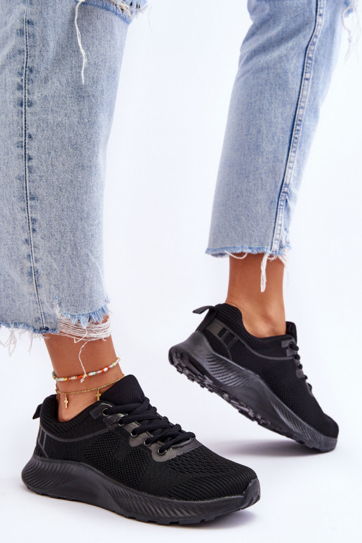 Deportivas con cordones de estilo clásico en color negro Darla Deportivas con cordones de estilo clásico en color negro Darla