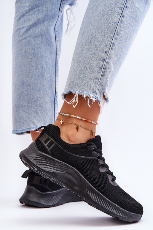 Deportivas con cordones de estilo clásico en color negro Darla Deportivas con cordones de estilo clásico en color negro Darla