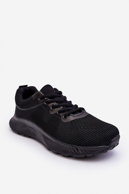 Zapatillas estilo sport modelo clásico con cordones en color negro Jaspe