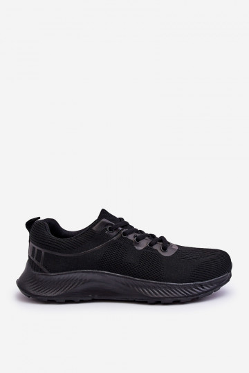 Zapatillas estilo sport modelo clásico con cordones en color negro Jaspe 2
