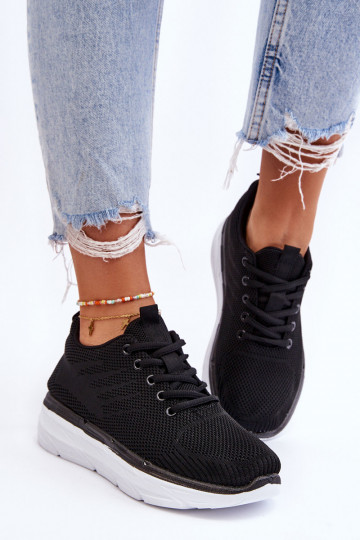 Deportivas con cordones en color negro Lavarone 2