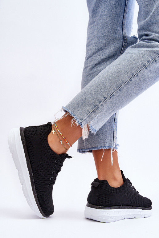 Deportivas con cordones en color negro Lavarone