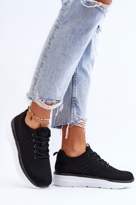 Deportivas con cordones en color negro Lavarone