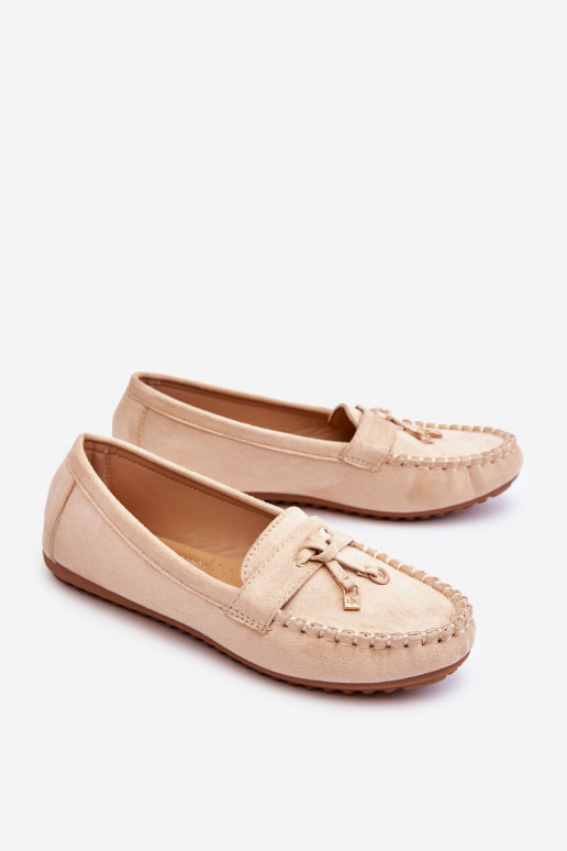 Mocasines clásicos de ante beige Good Time Mocasines clásicos de ante beige Good Time