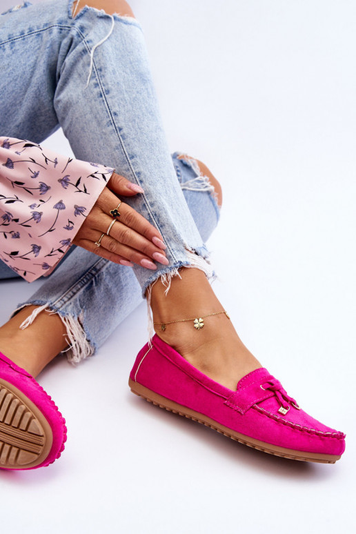 Mocasines clásicos de ante rosa Good Time