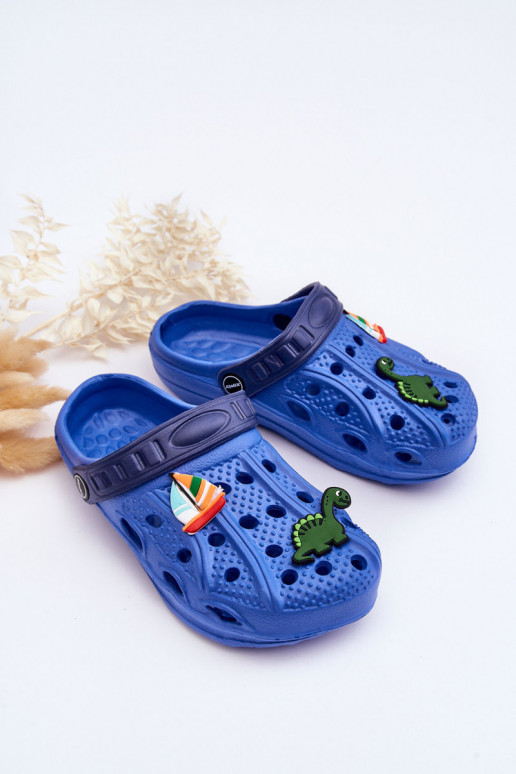 Pantuflas ligeras para niños Pantuflas en color azul Dulces Pantuflas ligeras para niños Pantuflas en color azul Dulces