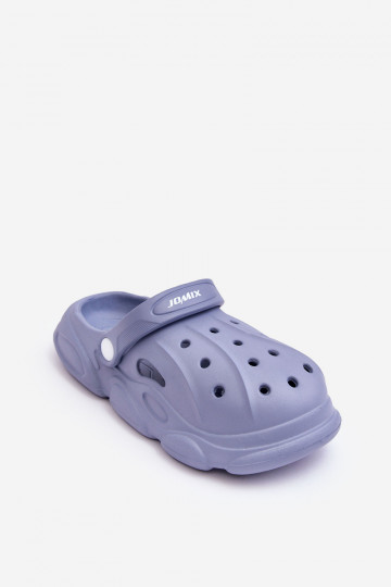 Zapatillas de casa para niños tipo Crocs en color azul Cloudy