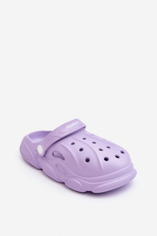 Zapatillas Crocs Infantiles Morado Nublado