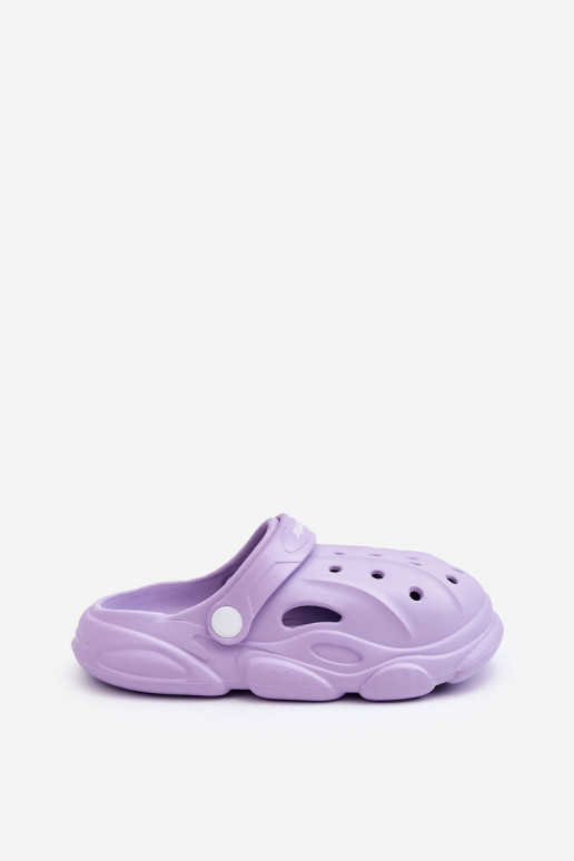 Zapatillas Crocs Infantiles Morado Nublado