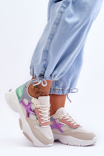 Zapatillas modelo zapatos con cordones color beige-verde Cortes 2