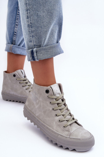 Zapatos de ocio Big Star Alto calentamiento color gris GG274070 2