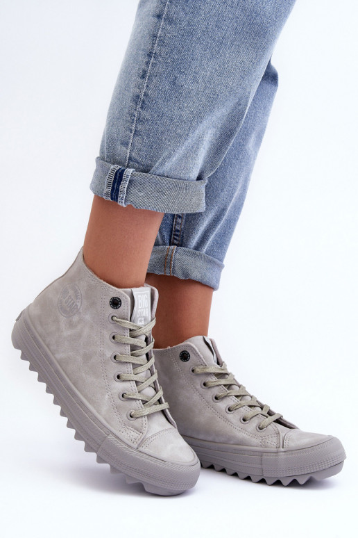 Zapatos de ocio Big Star Alto calentamiento color gris GG274070 Zapatos de ocio Big Star Alto calentamiento color gris GG274070