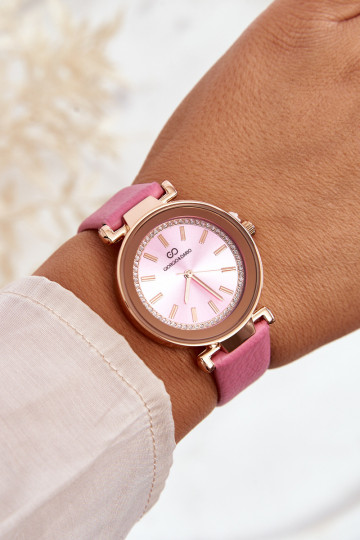 Reloj de mujer de piel Giorgio&Dario rosa