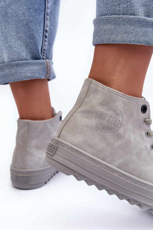 Zapatos de ocio Big Star Alto calentamiento color gris GG274070 Zapatos de ocio Big Star Alto calentamiento color gris GG274070