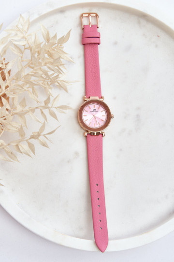 Reloj de mujer de piel Giorgio&Dario rosa 2