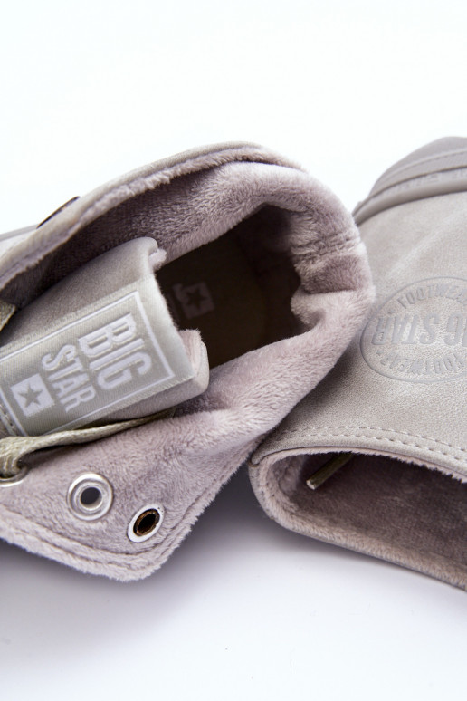 Zapatos de ocio Big Star Alto calentamiento color gris GG274070 Zapatos de ocio Big Star Alto calentamiento color gris GG274070