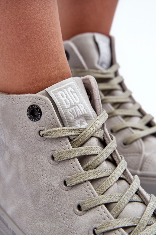 Zapatos de ocio Big Star Alto calentamiento color gris GG274070 Zapatos de ocio Big Star Alto calentamiento color gris GG274070
