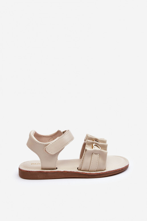 Sandalias infantiles con cierres adhesivos beige Havana