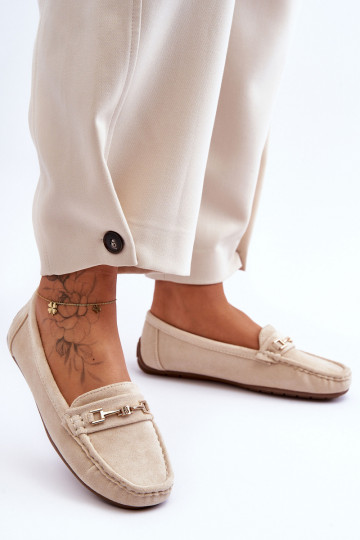 Mocasines clásicos de ante beige Corinell