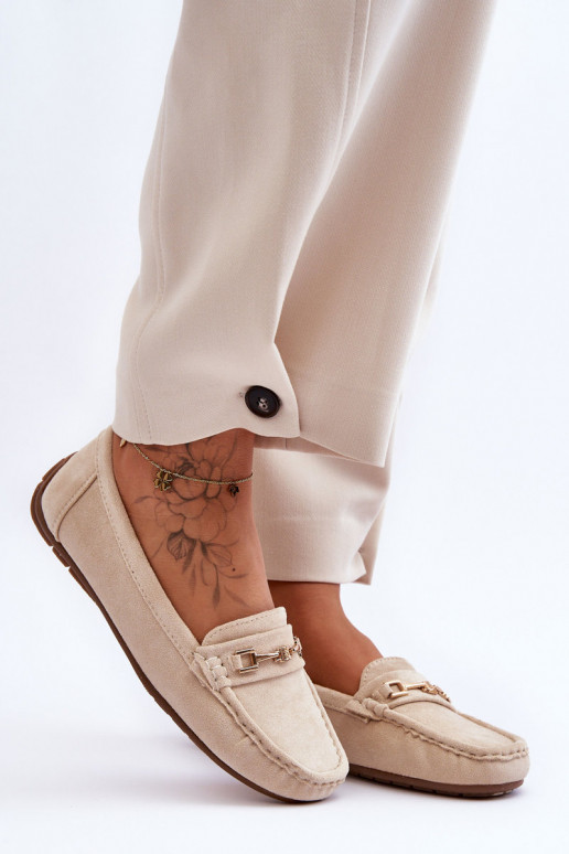 Mocasines clásicos de ante beige Corinell