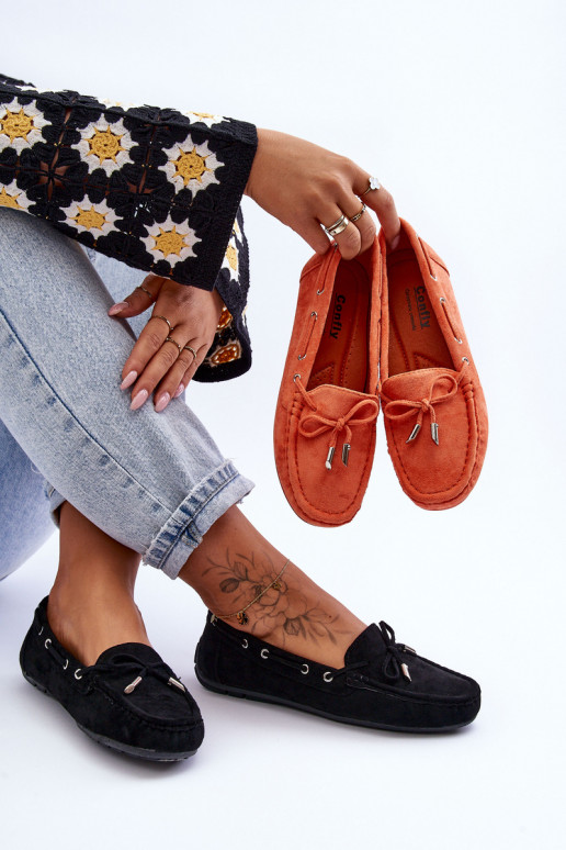 Mocasines elegantes de ante en negro Si Passione