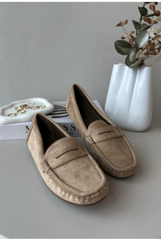 Mocasines Lenvie elegantes de ante marrón Mocasines Lenvie elegantes de ante marrón