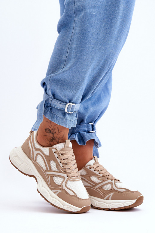 zapatillas deportivas Contiro beige