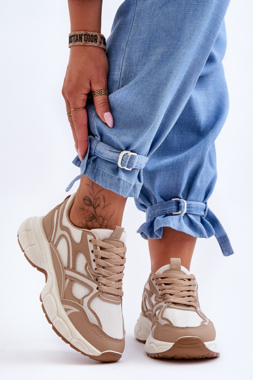 zapatillas deportivas Contiro beige