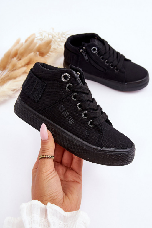 Zapatos de ocio infantil modelo clásico con suela Big Star LL374001 color negro